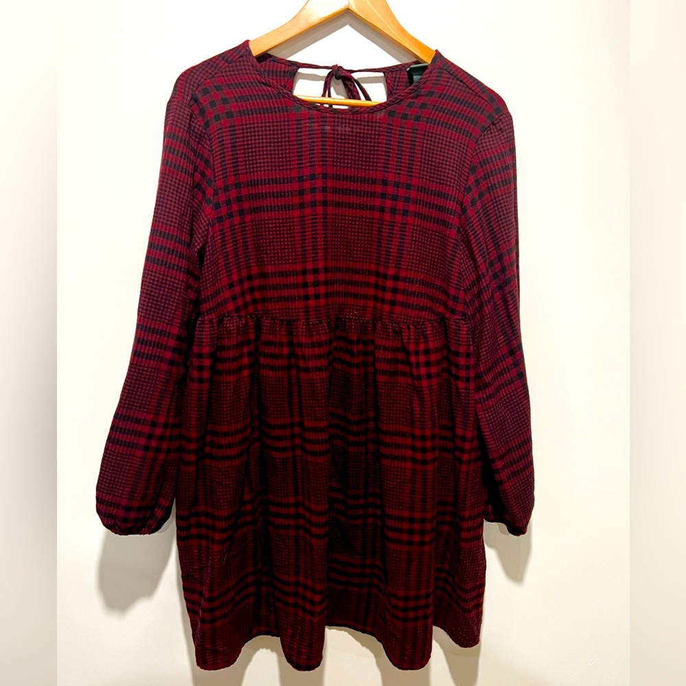 WILD FABLE PLAID MINI DRESS